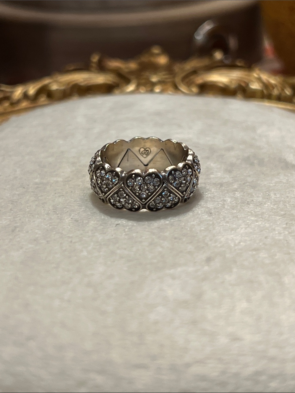 Vintage Brighton Crystal Puzzle Style “As One” Ring